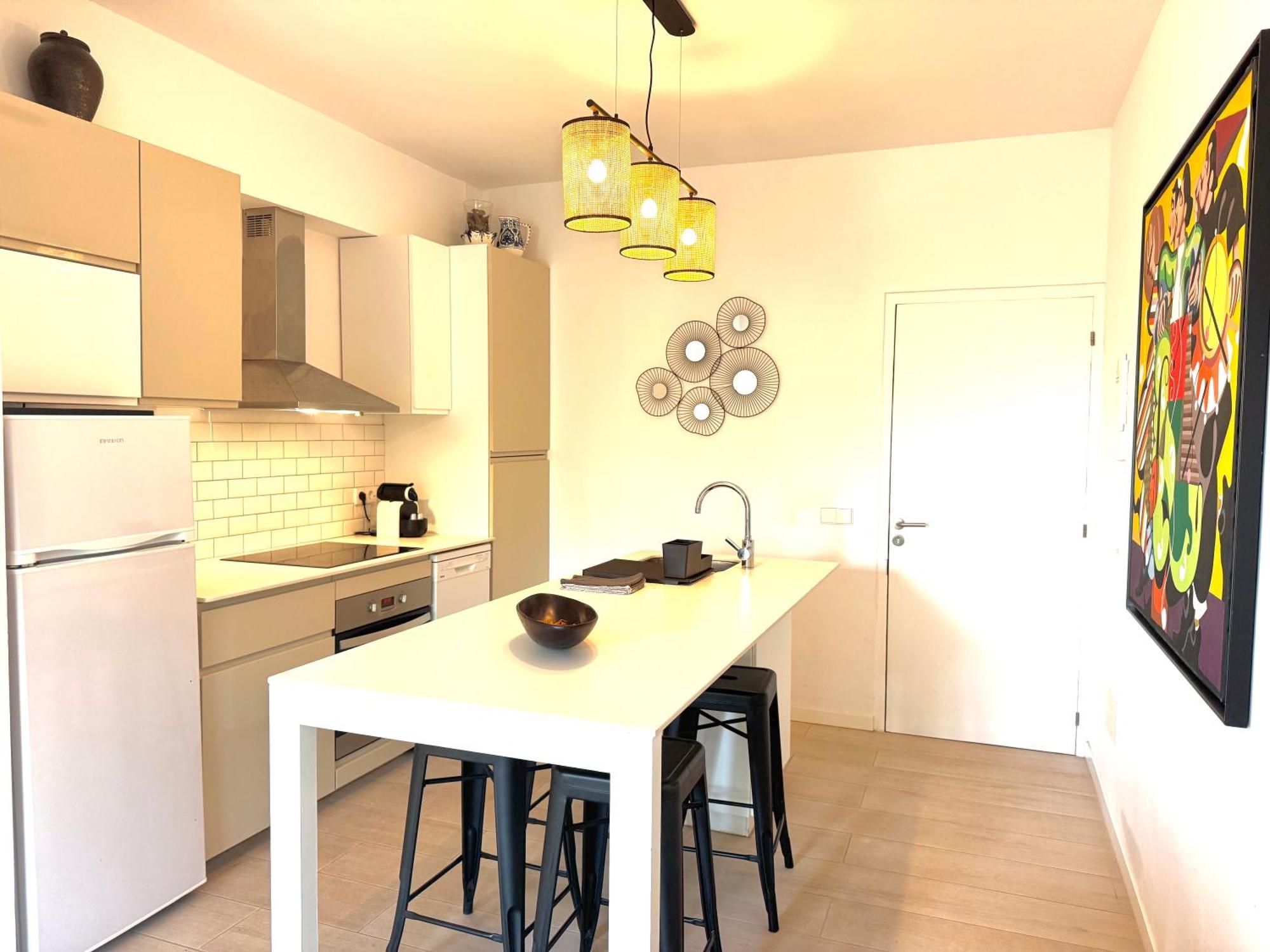 Appartement Nobe Es Pujols Proche Plage, Vue Mer Luaran gambar
